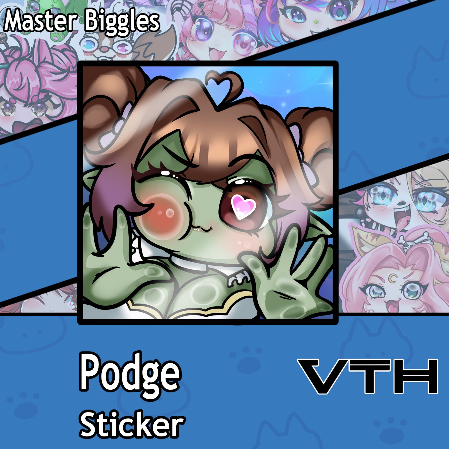 Podge Smooch Sticker - Master Biggles