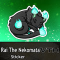 Rai the Nekomata Cat Nap Sticker