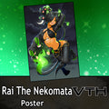 Rai the Nekomata Night Cat Poster