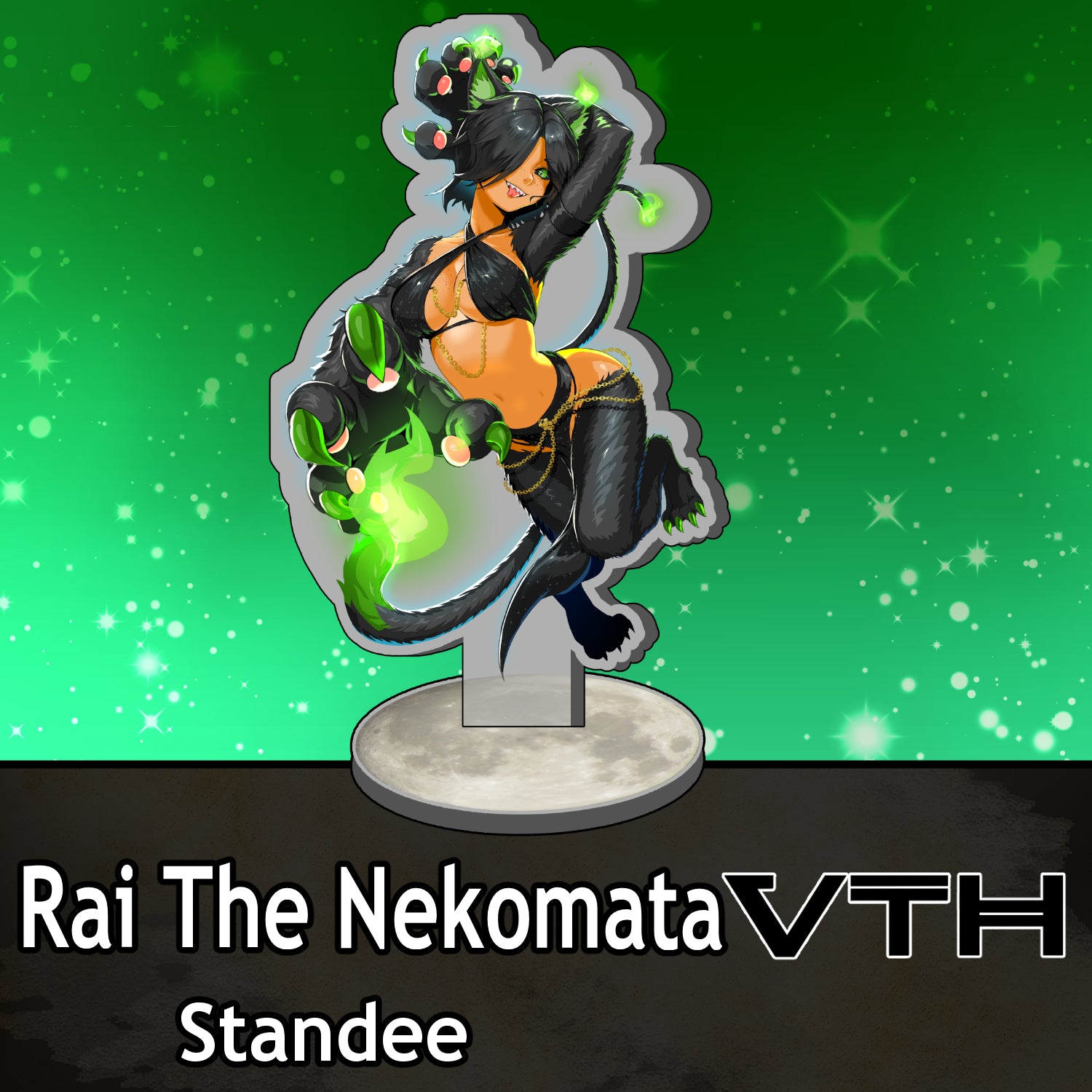 Rai the Nekomata Night Cat Standee