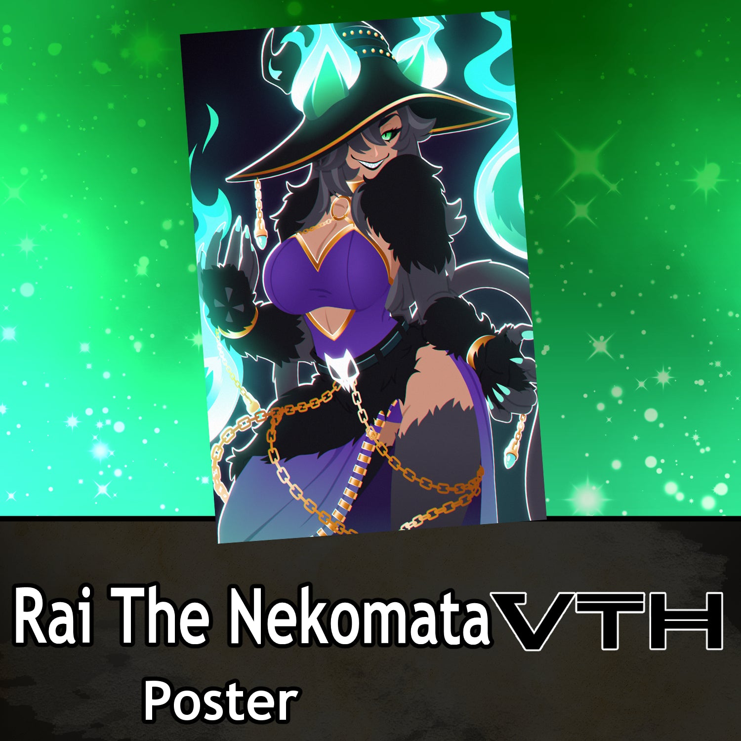 Rai the Nekomata Feeling Hot Poster