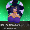 Rai the Nekomata 3D Mousepad