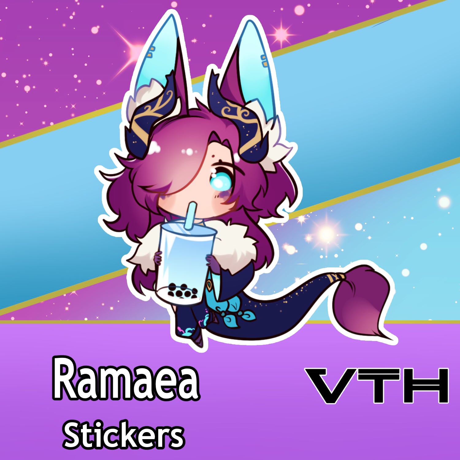 Ramaea With Boba Sticker