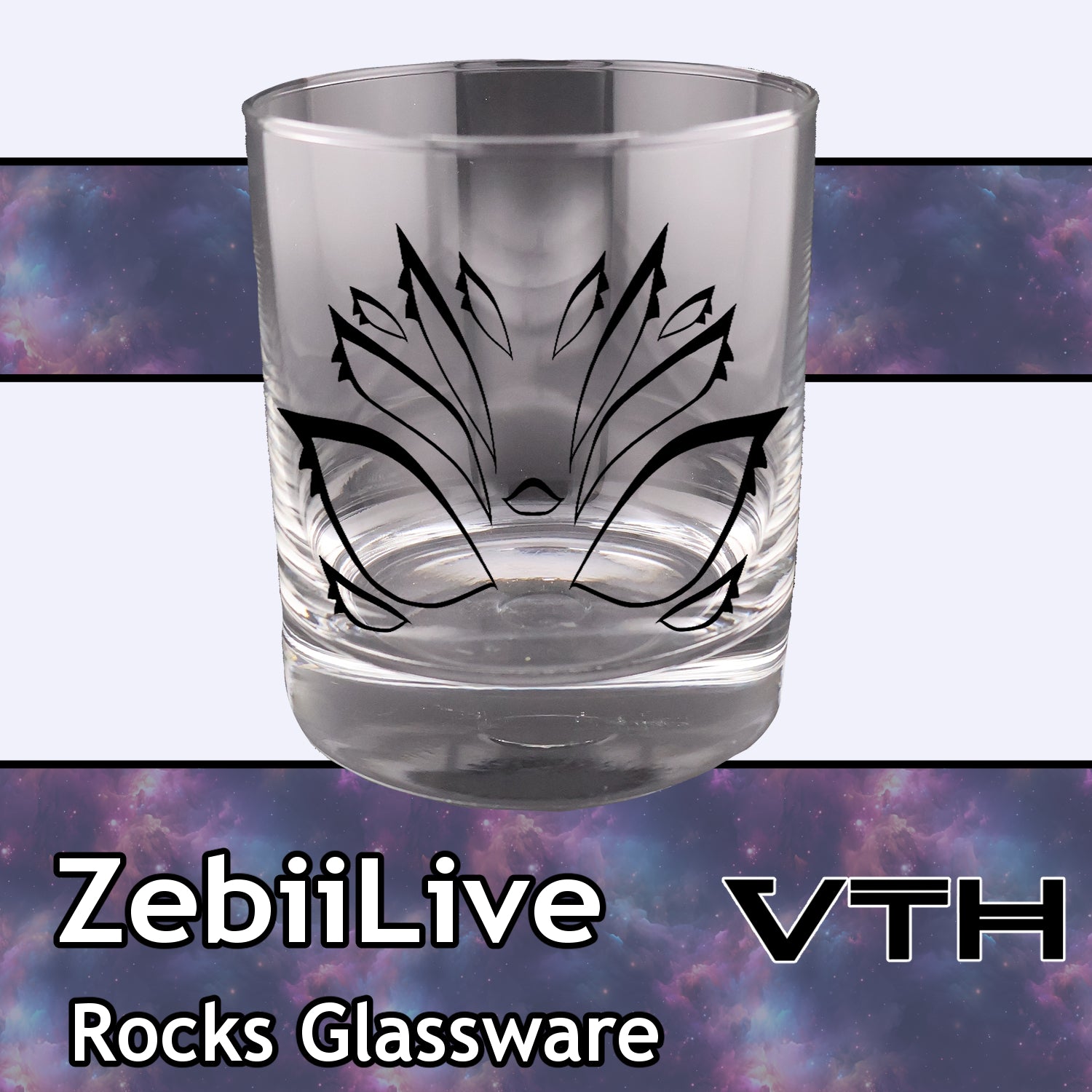 ZebiiLIVE Eyes Rocks Glass