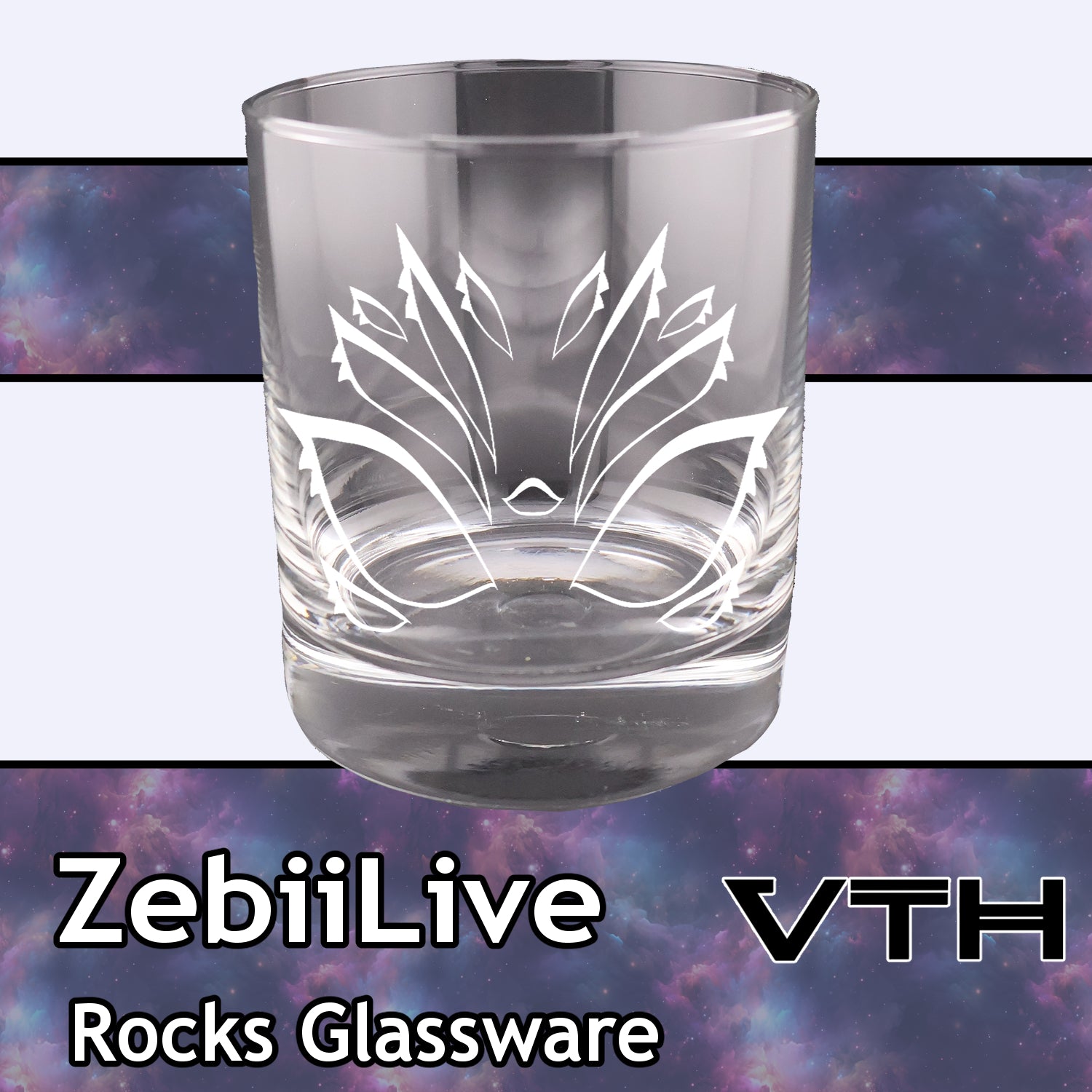 ZebiiLIVE Eyes Rocks Glass