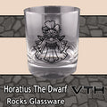 HoratiusTheDwarf Bust Rocks Glass