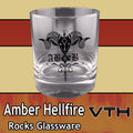 Amber Hellfire Hell On The Rocks Glass