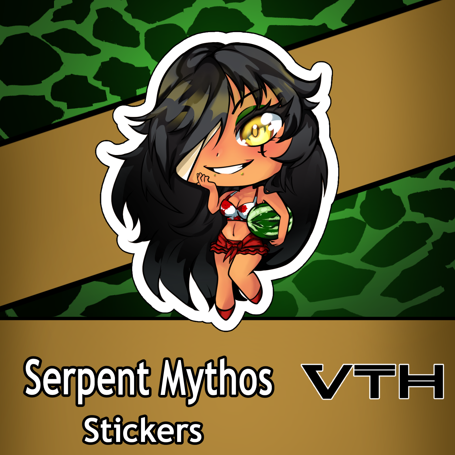 Summer Time Serpent Mythos Sticker