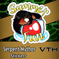 Serpent Mythos Summer Fun Sticker