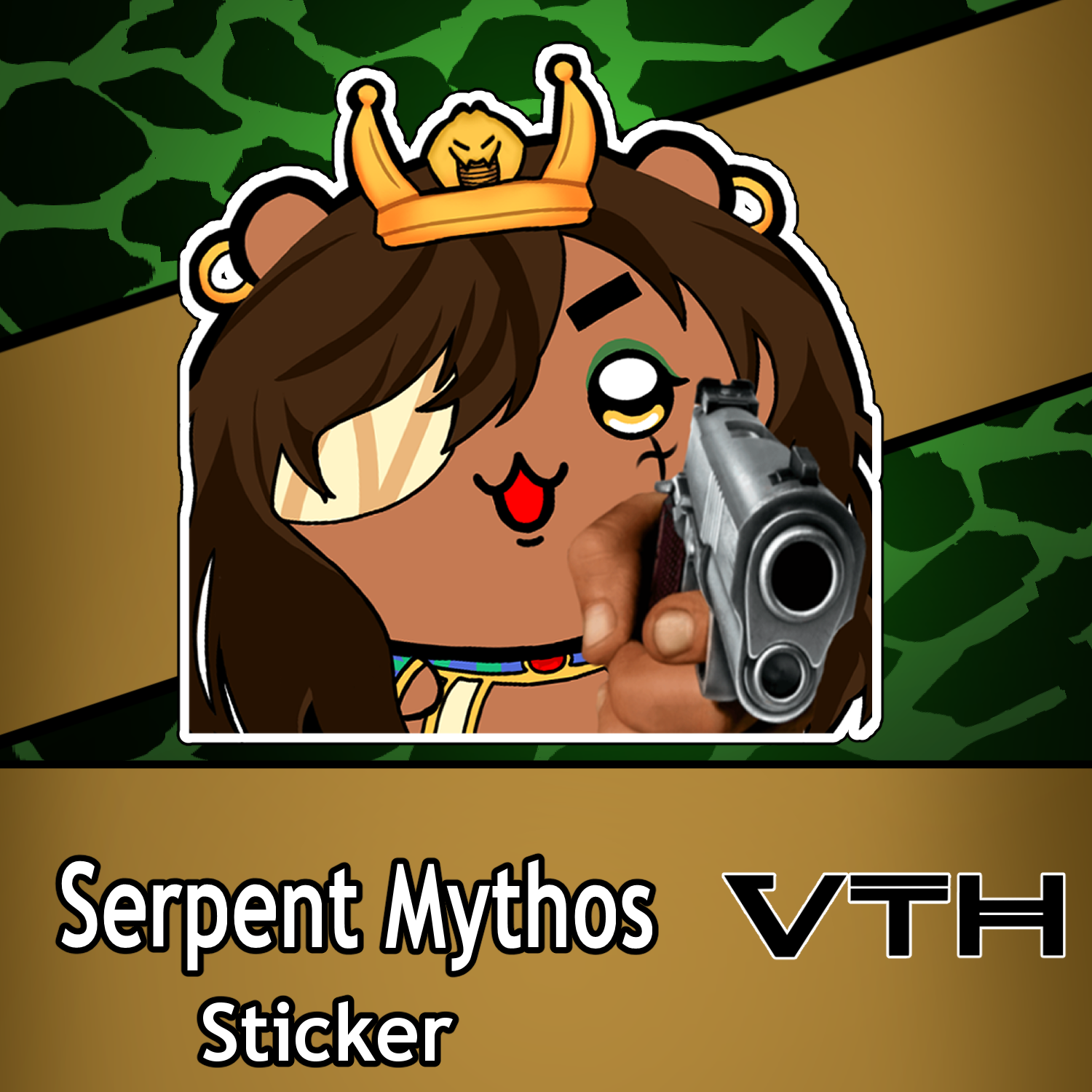 Serpent Mythos Chibi Snek Stickers