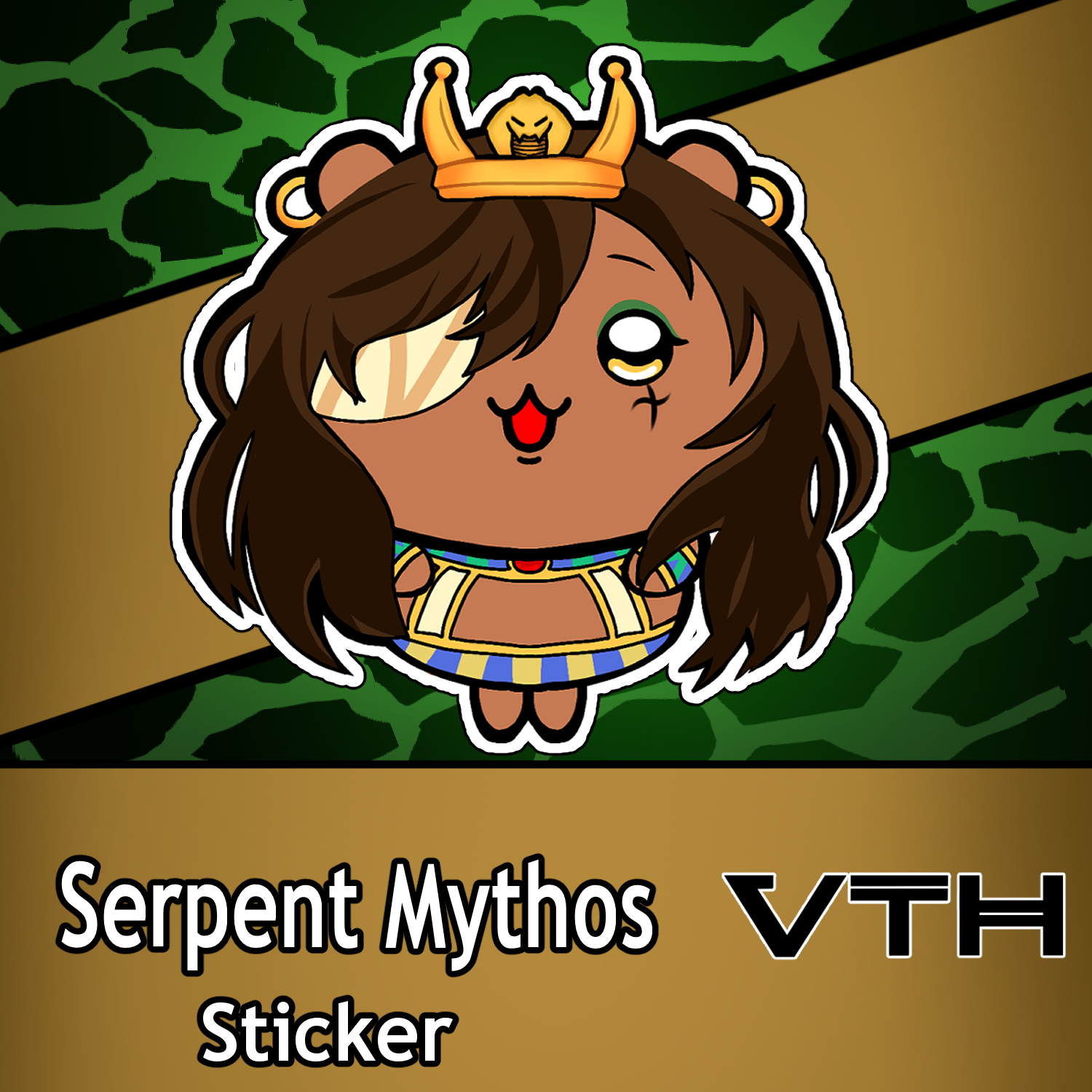 Serpent Mythos Chibi Snek Stickers
