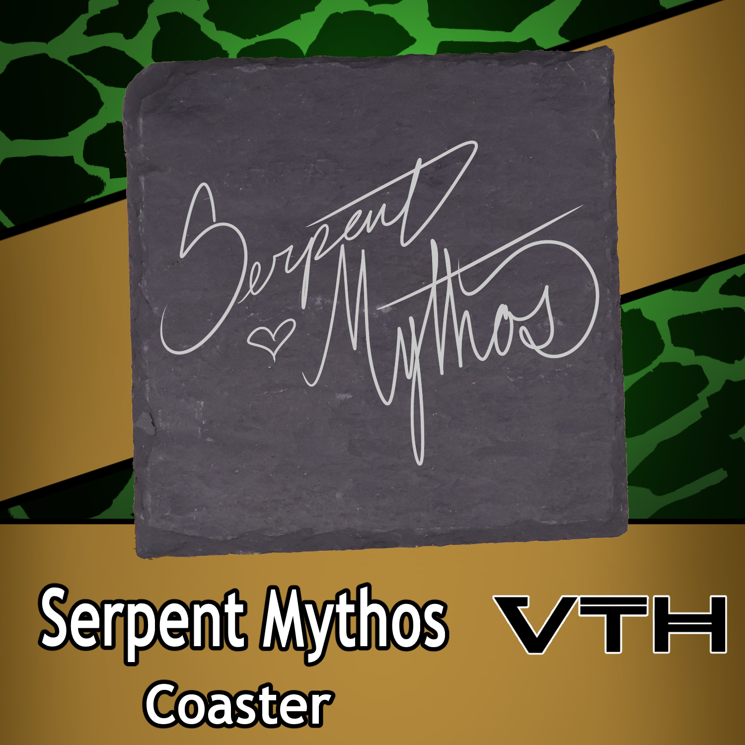 Serpent Mythos Signature Coaster