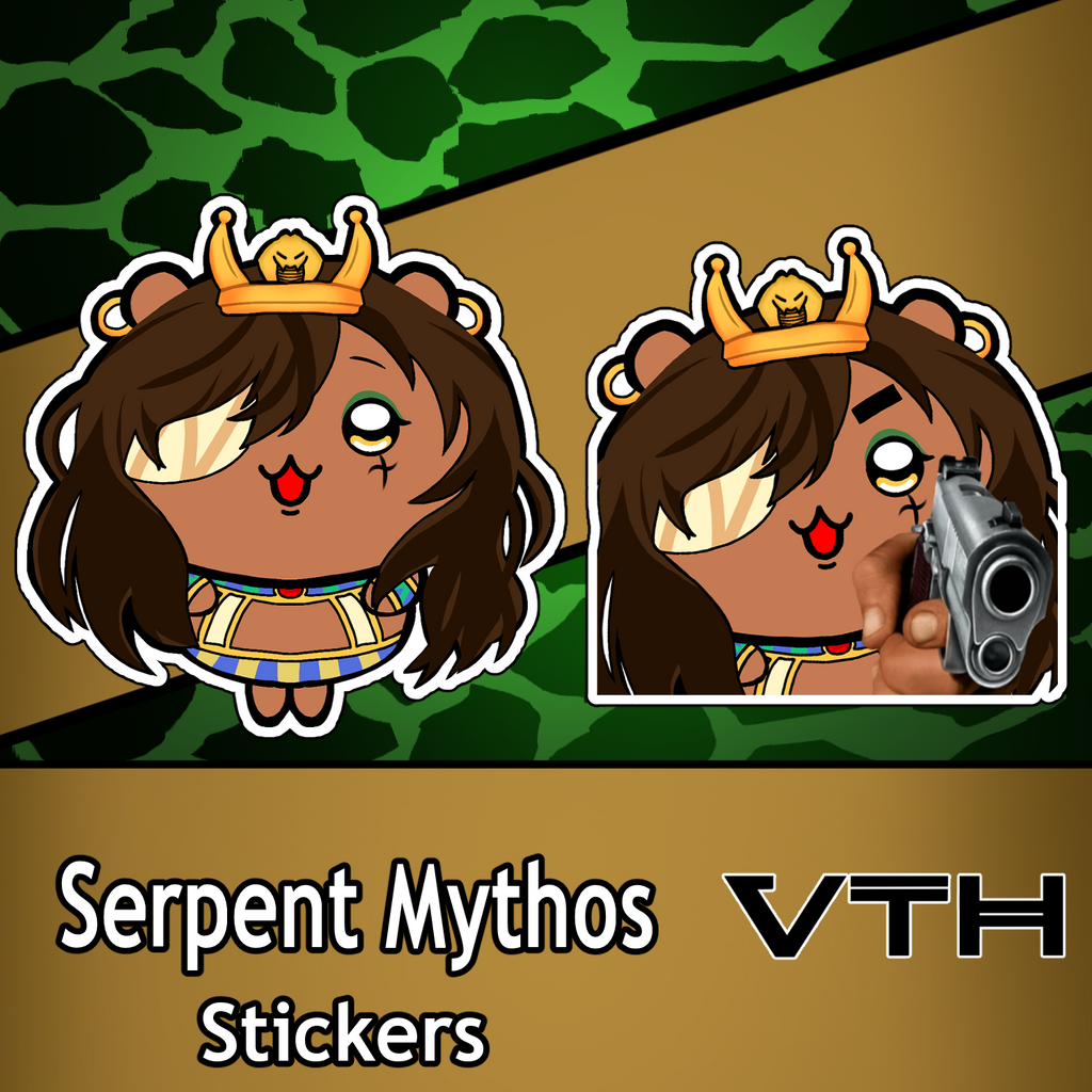Serpent Mythos Chibi Snek Stickers
