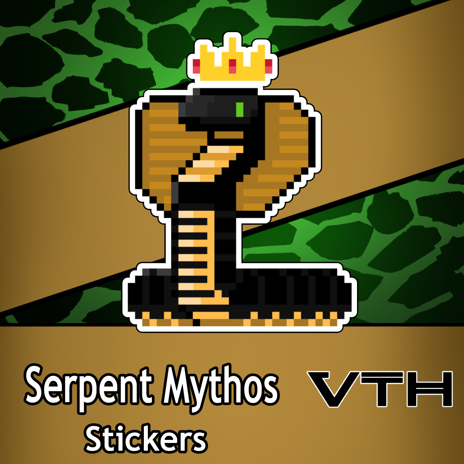 Serpent Mythos Aset Sticker