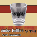 Amber Hellfire Hell Of A Shot Glass