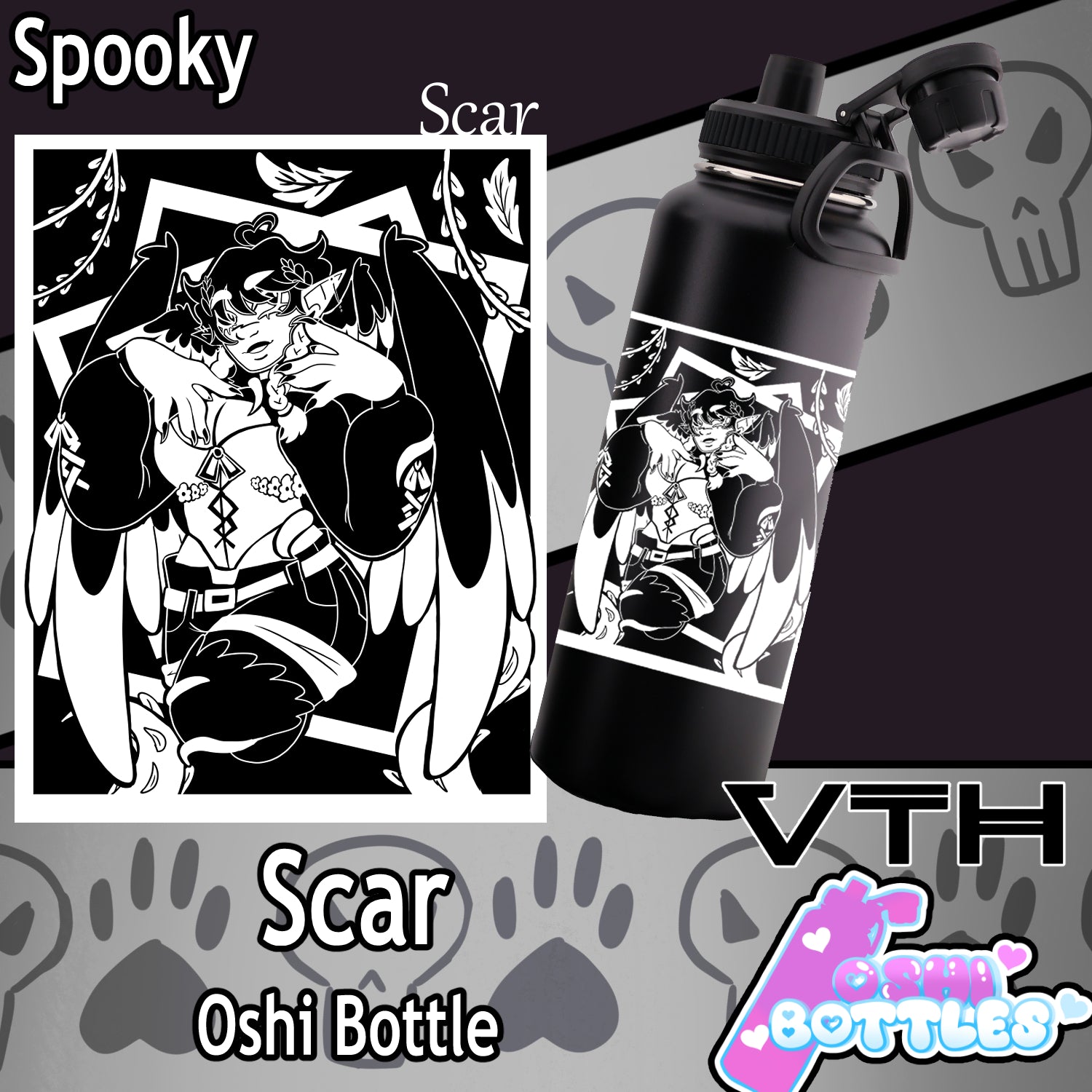 Scarxpng Oshi Bottle - Spooky