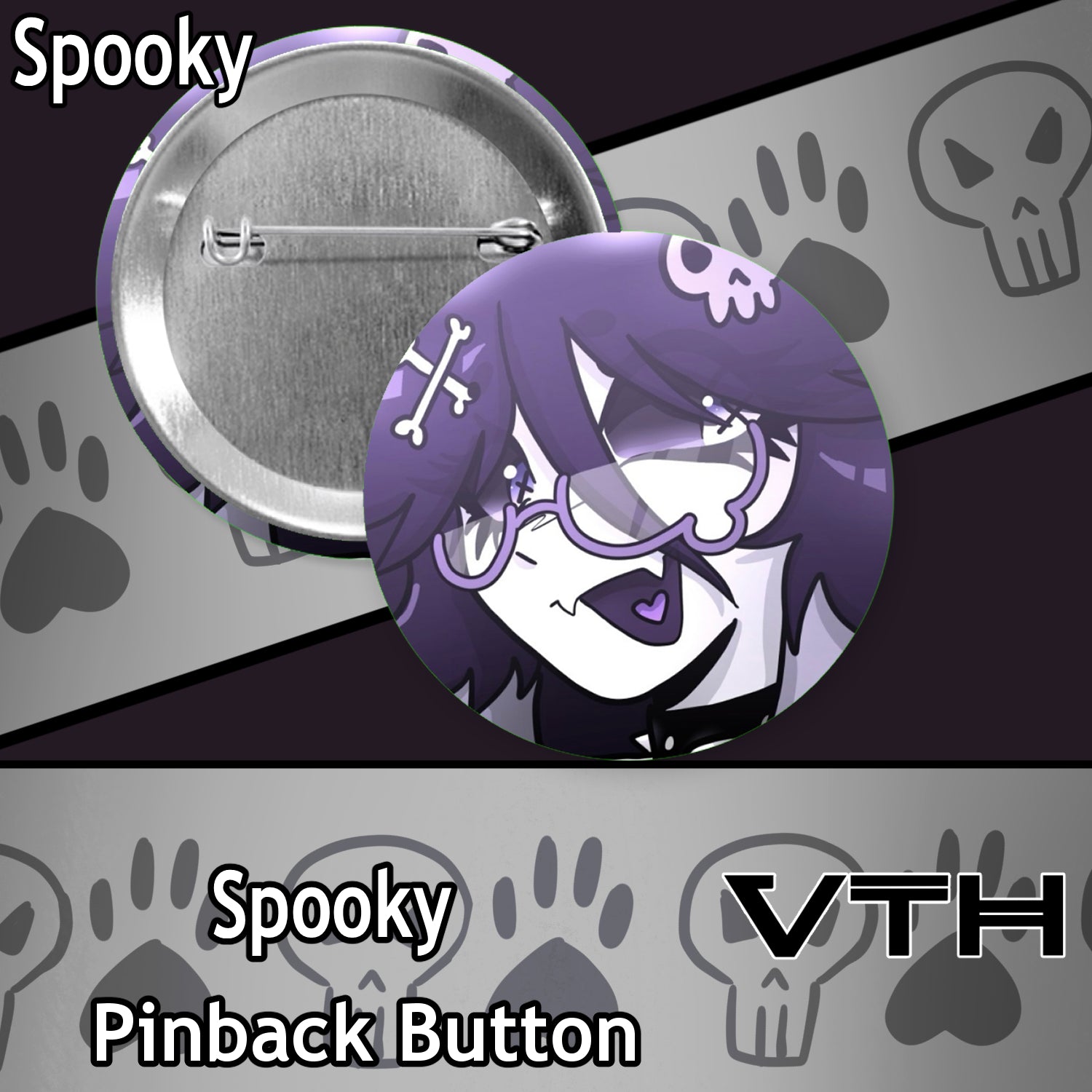 Spooky Pinback Button