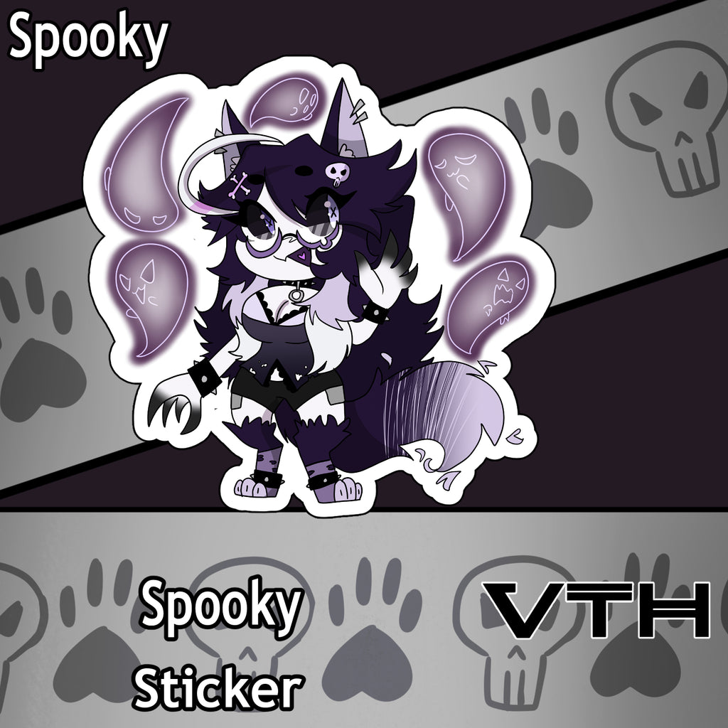Spooky Ghost Sticker