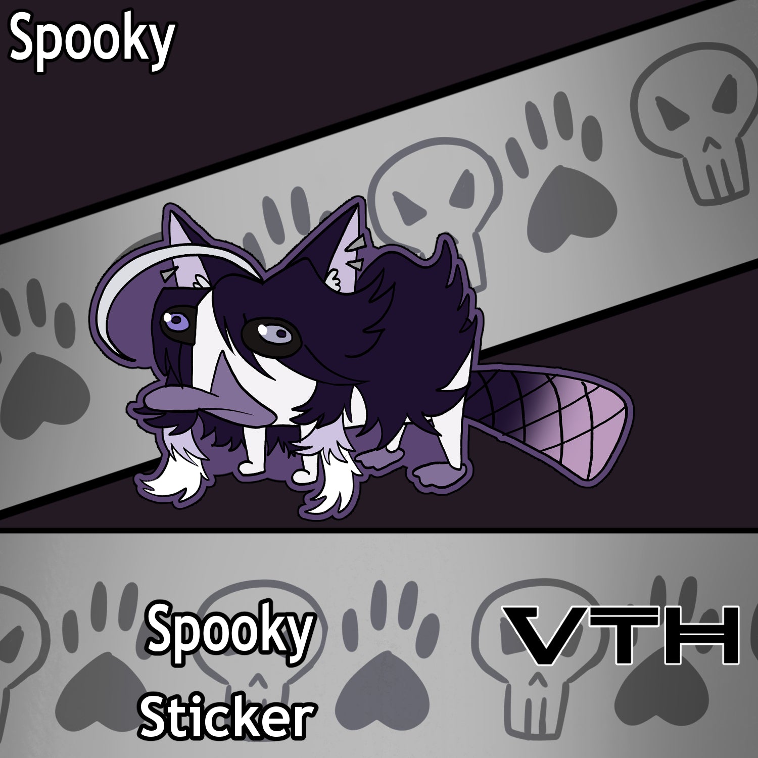 Spooky Platypus Sticker