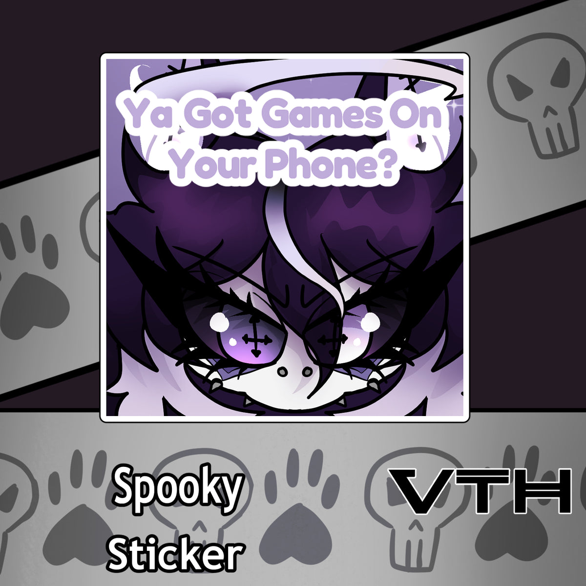 Spooky "Any Games" Sticker