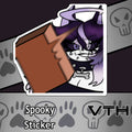 Spooky "Think Fast" Sticker