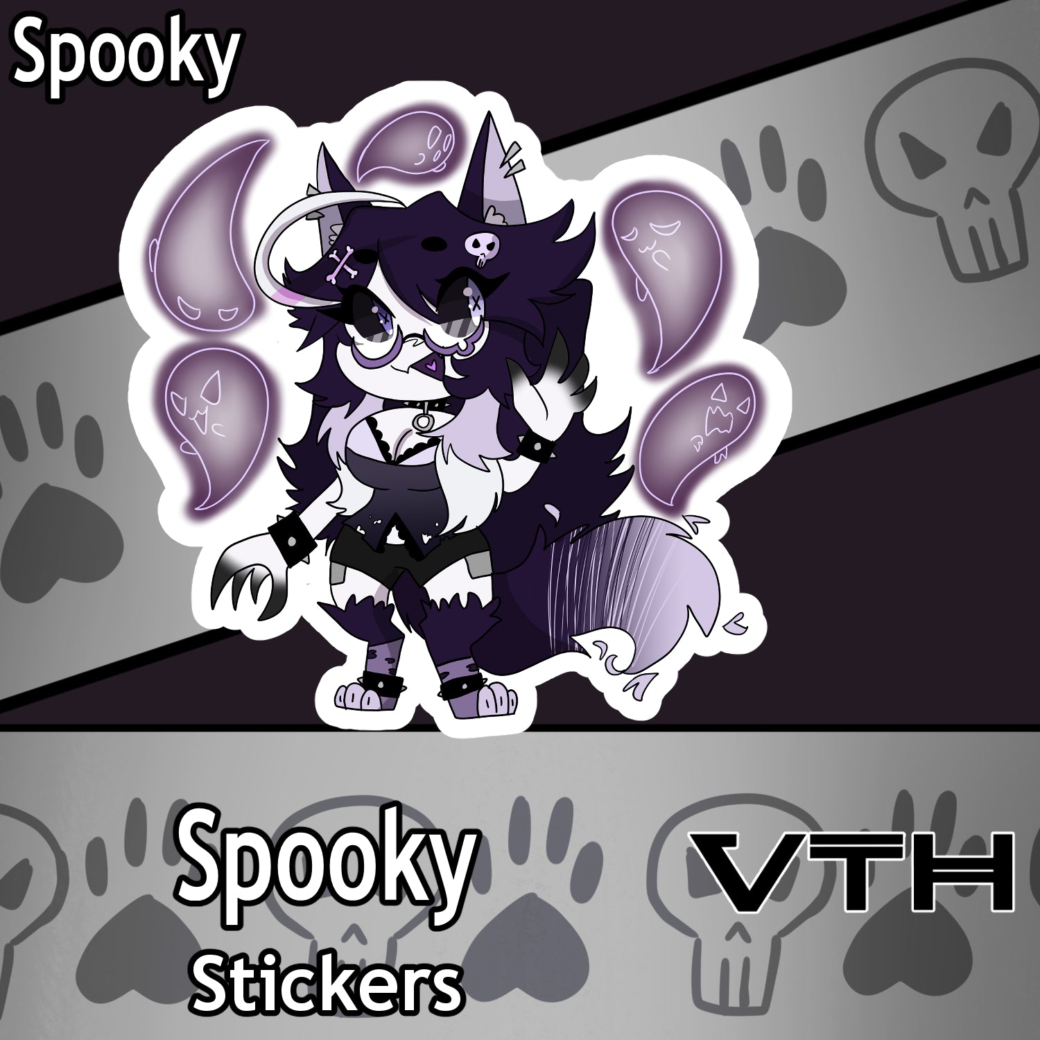 Spooky Ghost Sticker