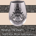 HoratiusTheDwarf Bust Stemless Wine Glass