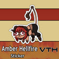 Amber Hellfire Derp Amber Sticker