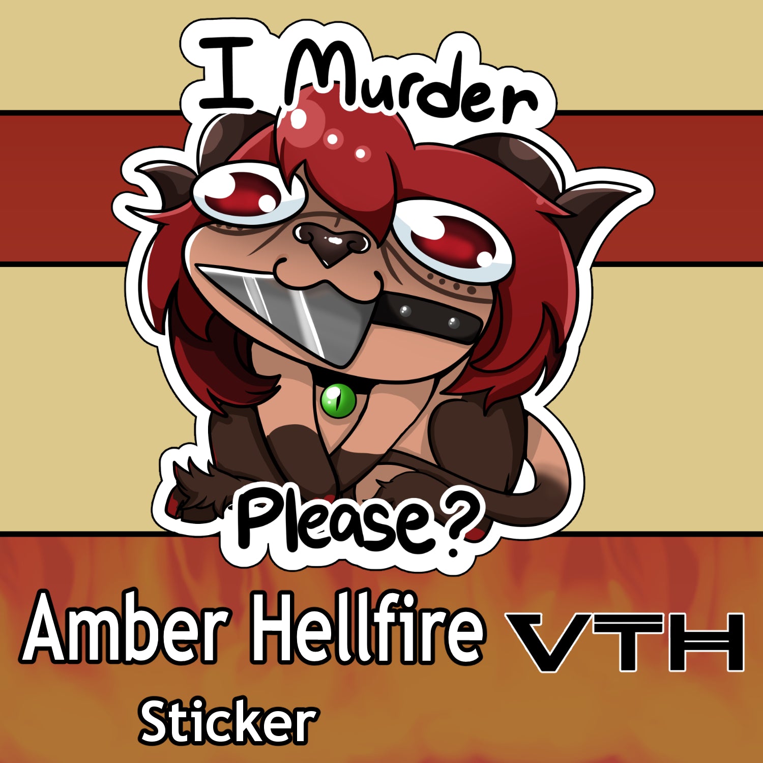 Amber Hellfire I murder? Sticker