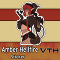 Amber Hellfire Sticker