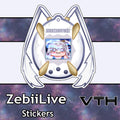 ZebiiLIVE Zebiigachi Sticker