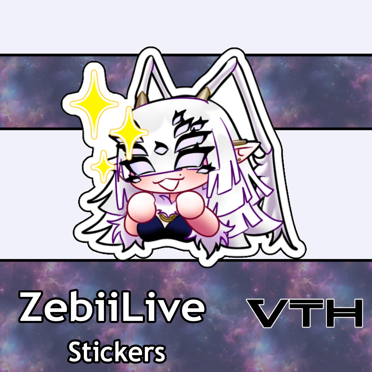 ZebiiLIVE Shiny Sticker