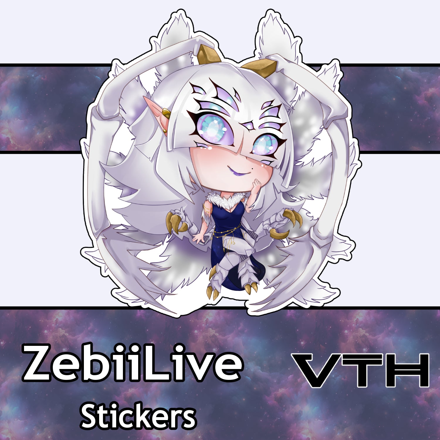 ZebiiLIVE Chibi Sticker