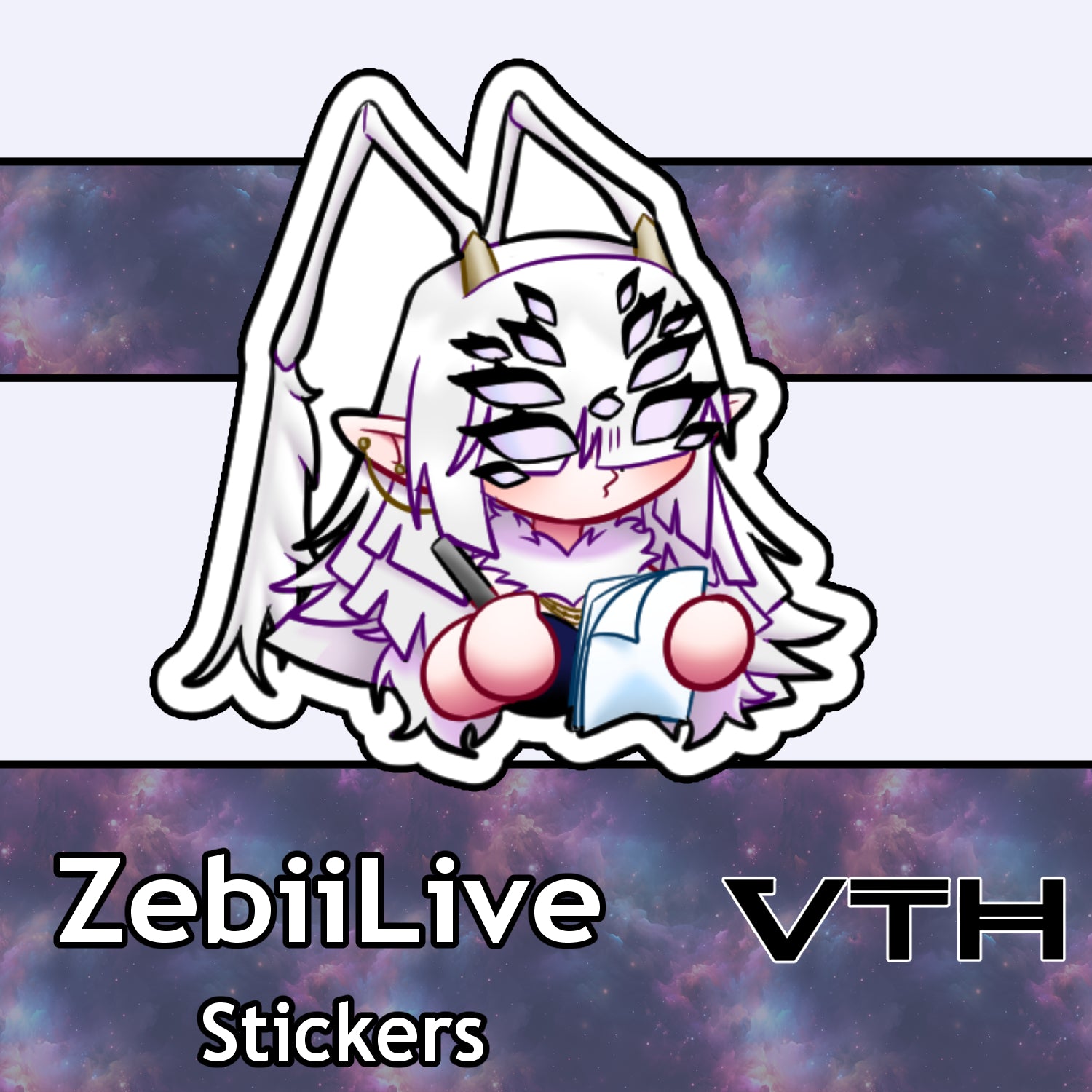 ZebiiLIVE Noted Sticker
