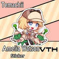 Hololive Amelia Watson Sticker - Temachii