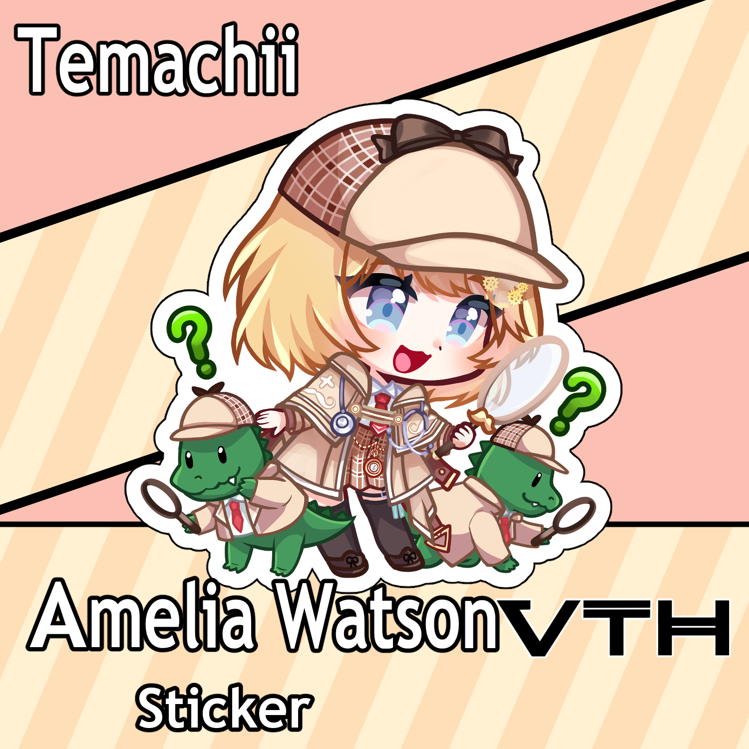 Hololive Amelia Watson Sticker - Temachii