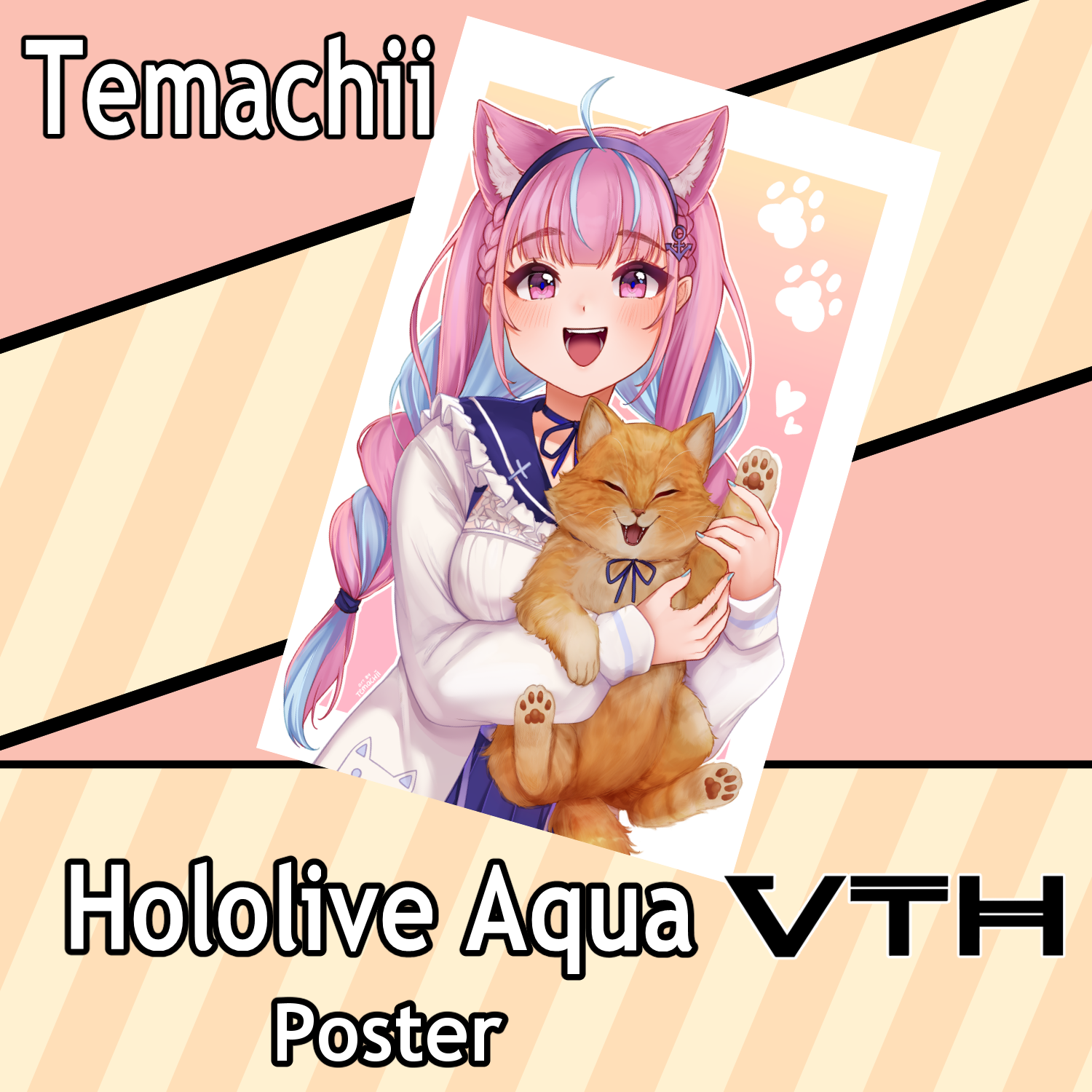 Hololive Minato Aqua Poster - Temachii