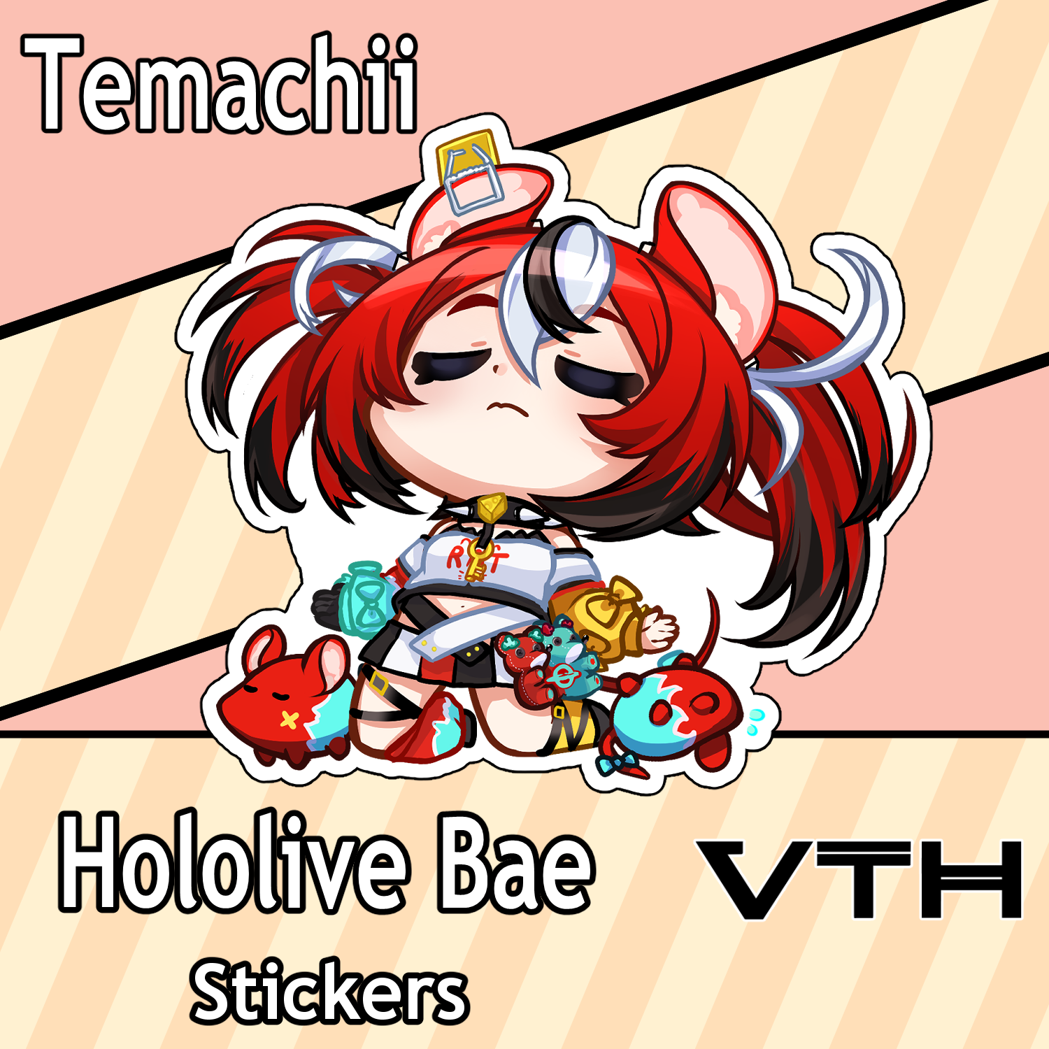Hololive Hakos Baelz Sticker - Temachii