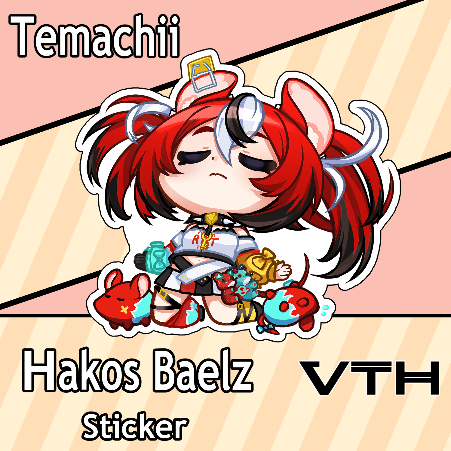 Hololive Hakos Baelz Sticker - Temachii