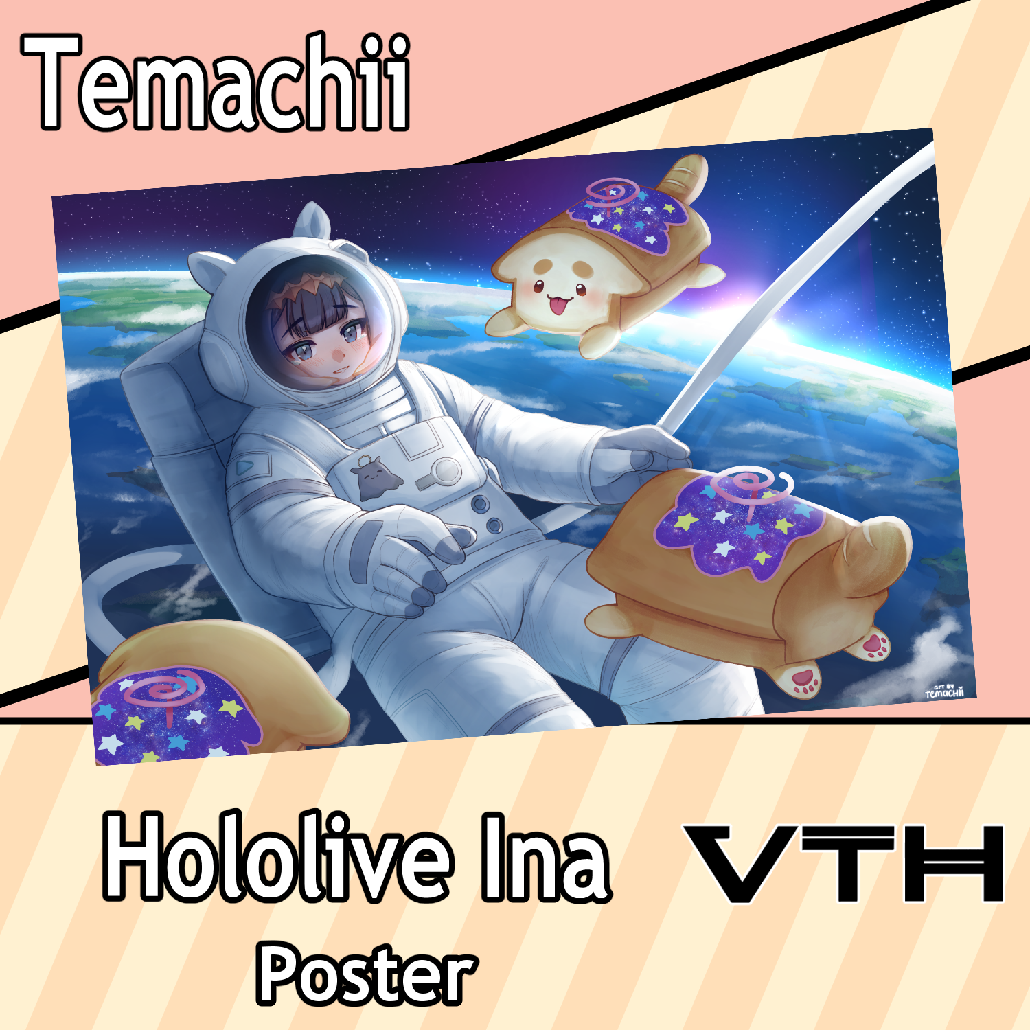 Hololive Ninomae Ina'nis Poster - Temachii