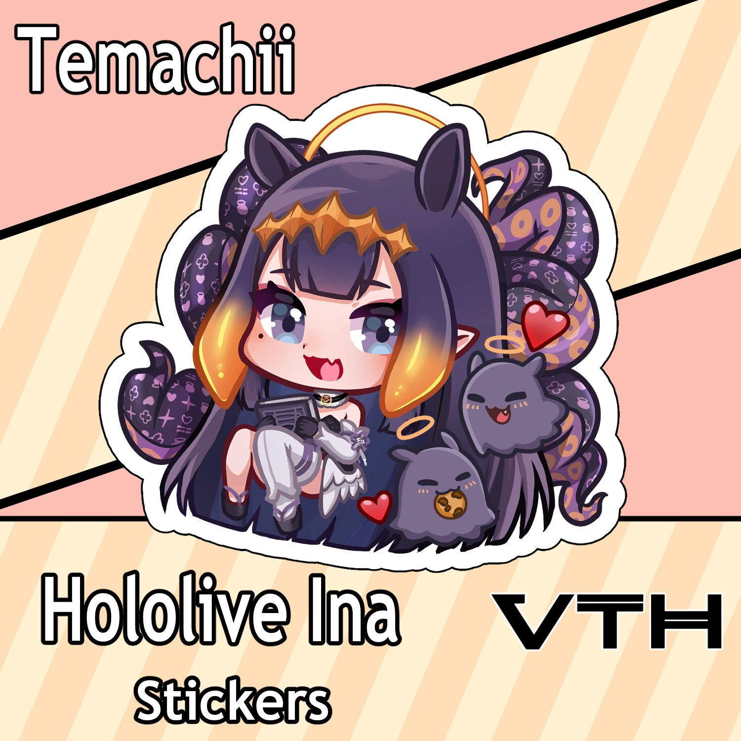 Hololive Ninomae Ina'nis Sticker - Temachii