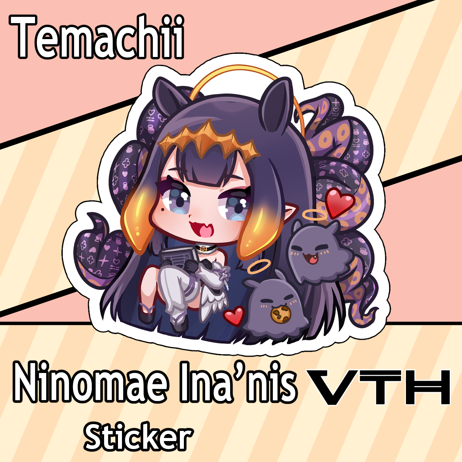Hololive Ninomae Ina'nis Sticker - Temachii