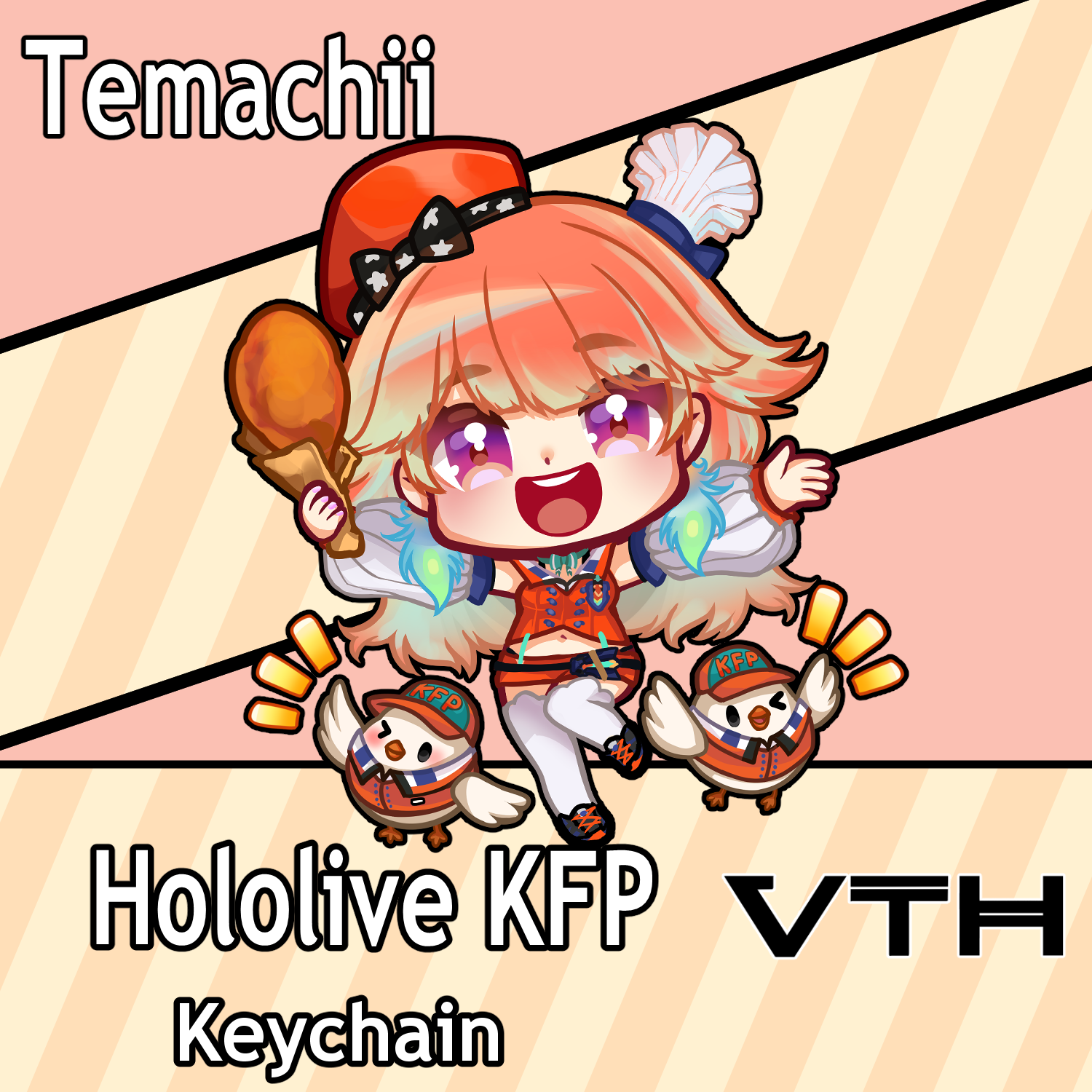 Hololive Takanashi Kiara Keychain - Temachii