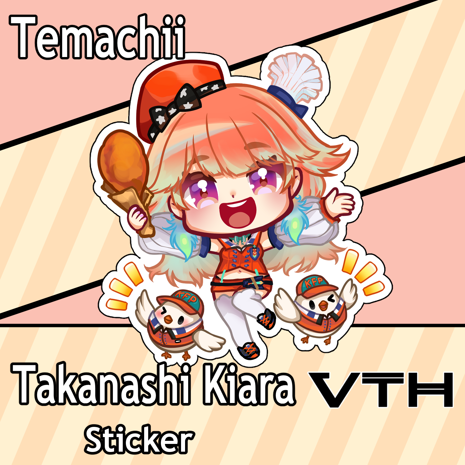 Hololive Takanashi Kiara Sticker - Temachii