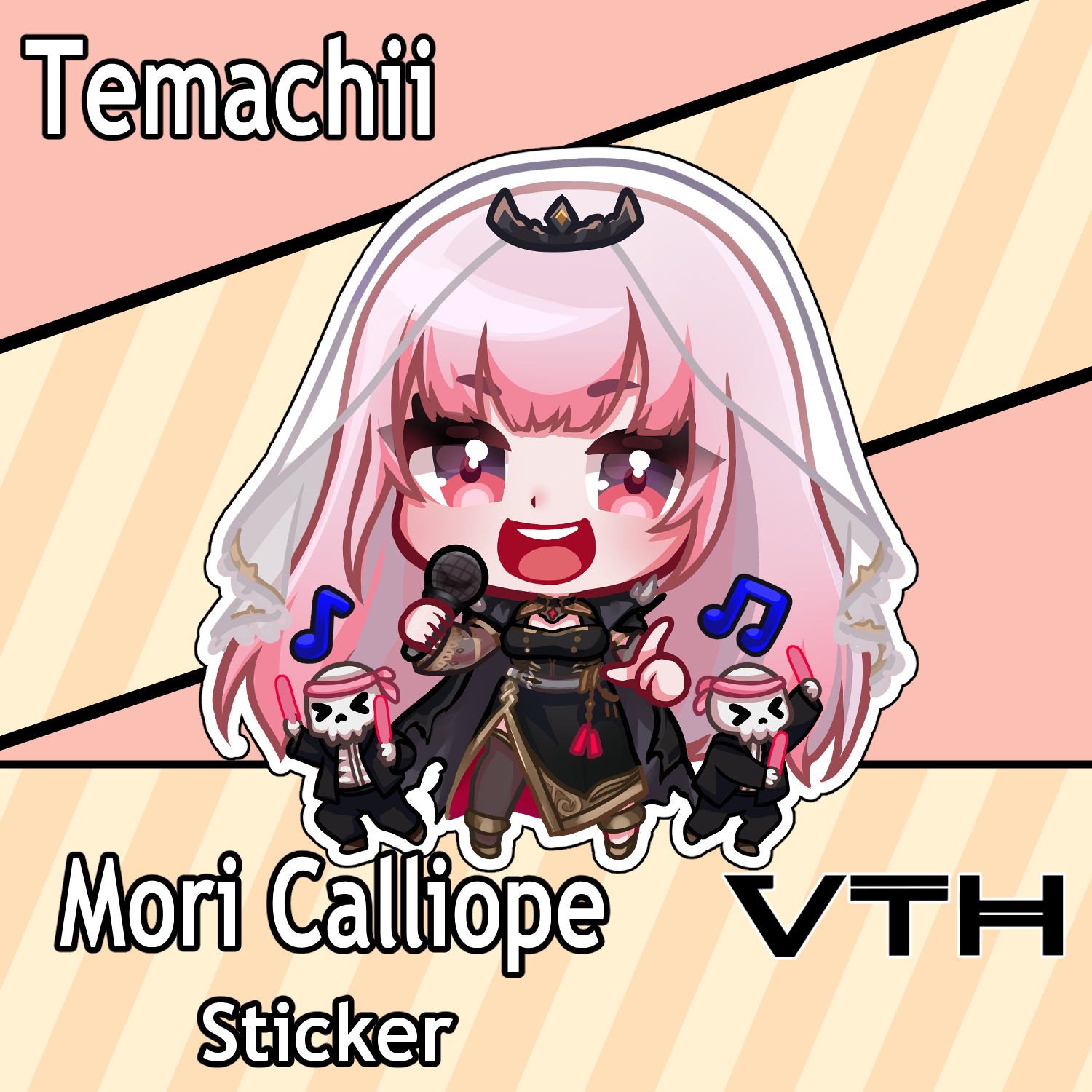 Hololive Mori Calliope Sticker - Temachii