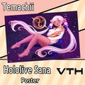 Hololive Tsukumo Sana Poster - Temachii