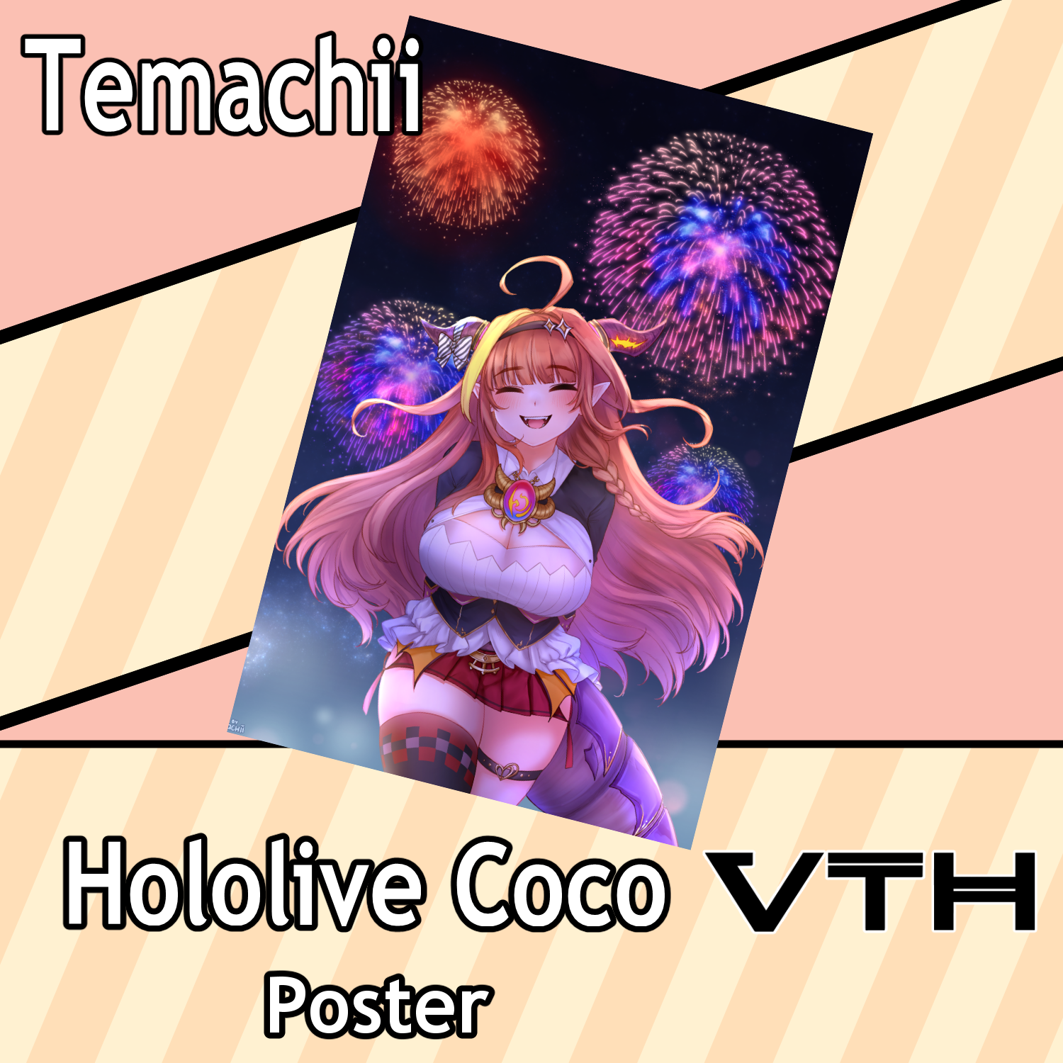 Hololive Kiryu Coco Poster - Temachii
