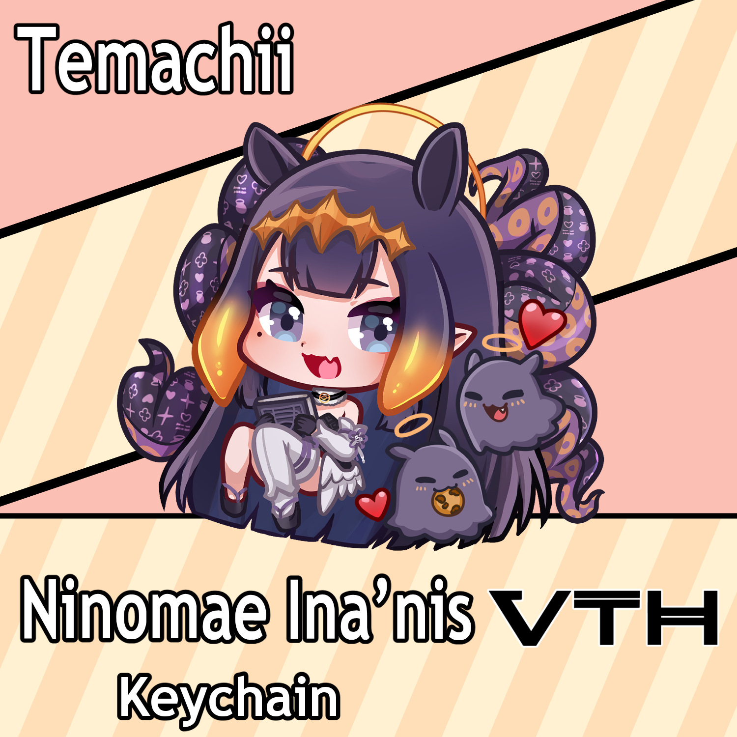 Hololive Ninomae Ina'nis  Keychain - Temachii