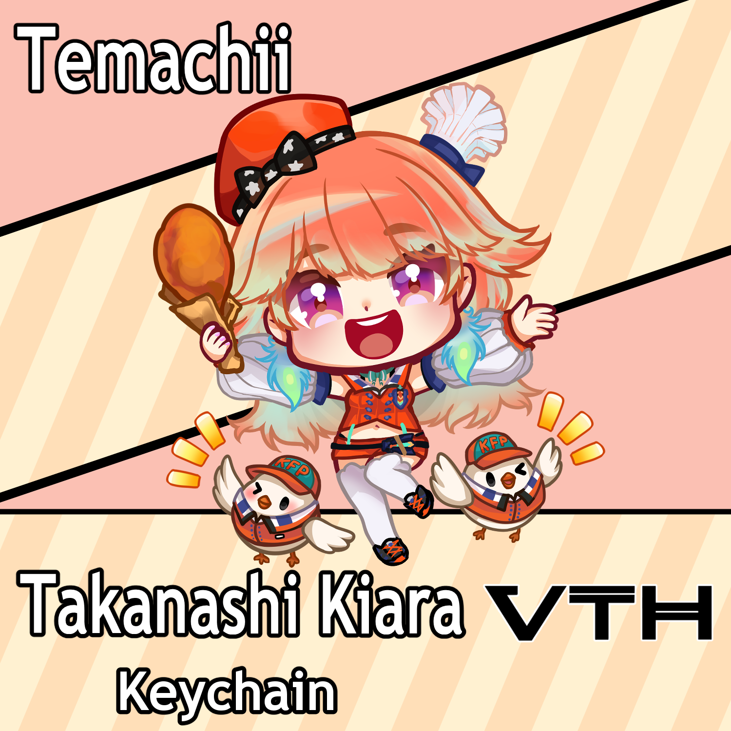 Hololive Takanashi Kiara Keychain - Temachii