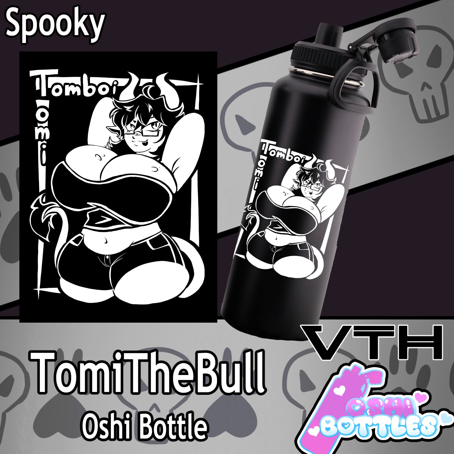 Tomboi Tomi Oshi Bottle - Spooky